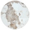 Maggift Patio End Tables, Modern Marble-Style Round Dining Table, Round White Dining Table for 4 for Dining Room, Office, Lounge, White, 42"*42"*29.5 - 4 of 4