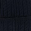 CTM Women's Knit Winter Beanie with Cuff and Synthetic Fur Pom - 3 of 4