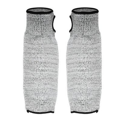 Unique Bargains Protection Arm Sleeves Hppe Prevent Scratche Cut Resistant  Sleeves With Thumb Hole 1 Pair Gray M : Target
