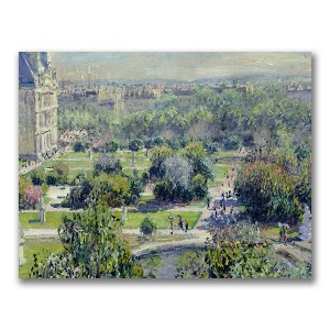 Trademark Fine Art -Claude Monet 'View of the Tuileries' Canvas Art - 1 of 2