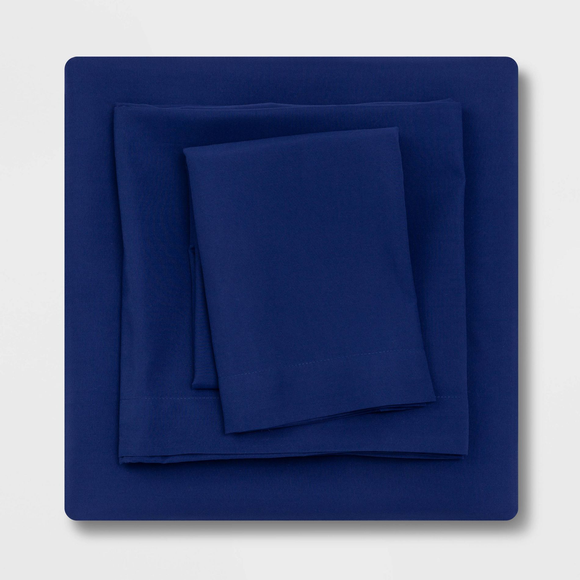 Twin/Twin XL Microfiber Sheet Set Sudden Sapphire - Room Essentials™: Polyester, Peached, OEKO-TEX Certified