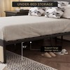 Bed Frame with Headboard & 2 Storage Drawers, Metal Slats Support, Upholstered Headboard, Easy Assembly, No Box Spring Needed - 4 of 4