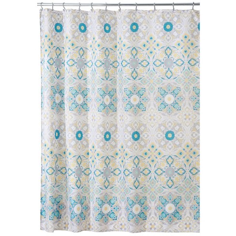 Long-Lasting Shower Curtain Colour: Brown mDesign Shower Curtain Medallion Design 183 cm x 183 cm 