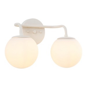 JONATHAN Y Louis Parisian Globe Metal/Frosted Glass Modern Contemporary LED Vanity Light - 1 of 4