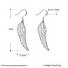 Angel Wing Hook Earrings Womens Silver Plated Ginger Lyne Collection - 3 of 4