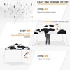 EAGLE PEAK Slant Leg Pop-up Canopy Tent Easy One Person Setup Instant Outdoor Beach Canopy Folding Portable Sports Shelter - 2 of 4