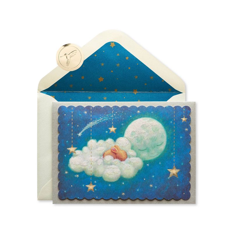Baby Shower Card Bunny in Clouds - PAPYRUS, 5 of 8
