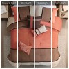 Sapphtopaz 7 Piece Comforter Set Bedding Faux Suede Reversible Quilt Stitching Colorblock Embroidery Design Hut Style Quilt Set - 2 of 4