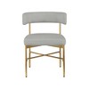 Meridian Furniture,Rivage Durable Linen Textured Fabric Dining Chair, Set of 2 - 3 of 4