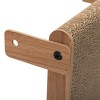 Lyngins Cat Scratching Board for Small to Large Cat,Cat Scratching Pad with Bell and Built-in Toy,Cat Scratchers for Indoor Cats,Brown - 4 of 4