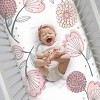 NoJo - Photo-Op 100% Cotton Fitted Crib Sheet, Floral - 4 of 4