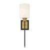 Savoy House Alvara 1 - Light Wall Light in  Matte Black/Warm Brass - 2 of 4