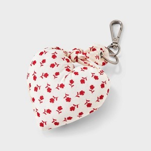 Girls' Heart Shaped Bag Charm - art class™ Red - 1 of 3