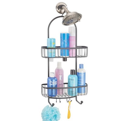 Mdesign Large Metal Bathroom Tub/shower Caddy, Hanging Storage Organizer Target