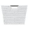 Simplify Large Rattan Tote with Sterling Silver Handles Gray: Decorative Storage Bin, 15"x13"x10", No Assembly Required - 2 of 4