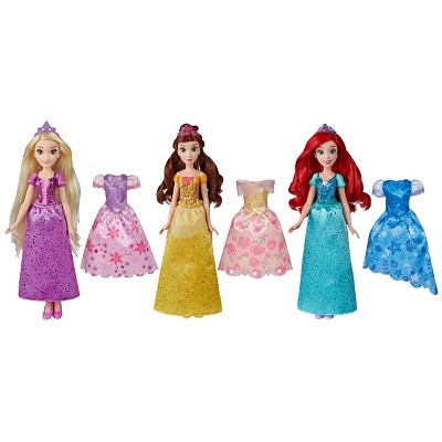 disney princess doll and dress set