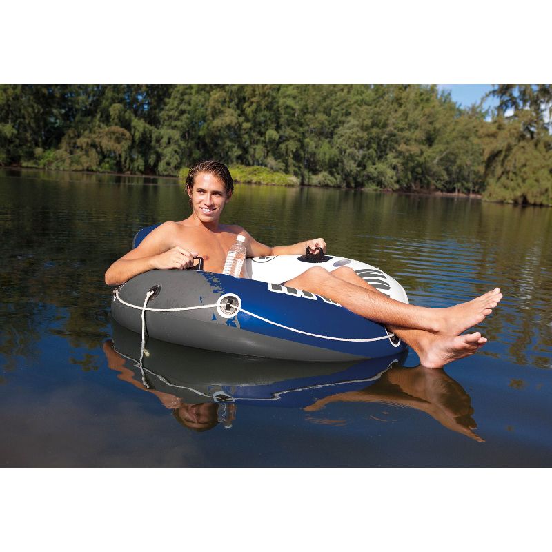 Intex River Run II Inflatable 2 Person Float w/ Cooler and 6 Single Rider Floats, 6 of 8