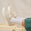 CUSHIONAIRE Women’s Freshman Canvas Lace-Up Sneaker with Memory Foam, Wide Widths Available | Casual Walking Shoes, Lightweight & Comfortable - 3 of 4