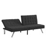 GlasFlength Wood Frame, Stainless Leg, Futon, Sofa Bed, Black, 68.1"*32.9"*32.3" - 4 of 4