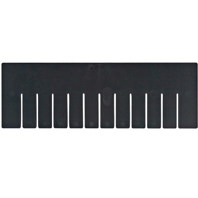 Quantum Storage Systems Short Divider, Conductive, For Use With Dg93060Co, Black (Pack Of 6), Made In Usa