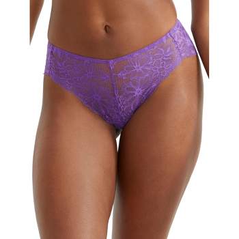 Bare Women's The Essential Lace Thong - A20283 3xl Passion Purple : Target