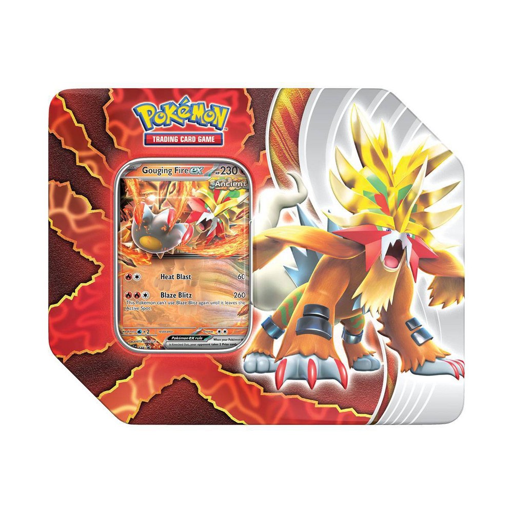 Pokémon Trading Card Game: Paradox Destinies Tin - Gouging Fire Ex