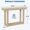 Wooden Console Table,46-Inch Narrow Console Table for Entryway, Farmhouse Rectangular Accent Table for Hallway,Foyer,Behind the Couch and Living Room - 3 of 4