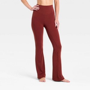 Women's Everyday Soft Ultra High-Rise Corset Flare Leggings - All In Motion™ - 1 of 4