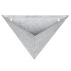 Modern Home Living Wall Galvanized Steel/Zinc Triangular Succulent/Herb Planter - 2 of 4
