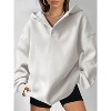 Womens Hoodies Oversized V Neck Sweatshirts Long Sleeve Pullover Casual Fall Teen Girls Preppy Clothes - 4 of 4