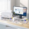 Aghana Digitals 2-Tier Computer Monitor Stand with Drawers and 2 Pen Holders - 2 of 4