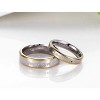 Forever Love 4 mm or 6mm Stainless Steel Wedding Band for Men or Women by Ginger Lyne - 4 of 4