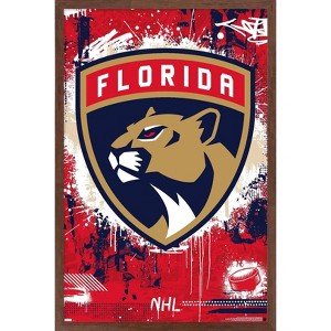 Trends International NHL Florida Panthers - Maximalist Logo 23 Framed Wall Poster Prints - 1 of 4