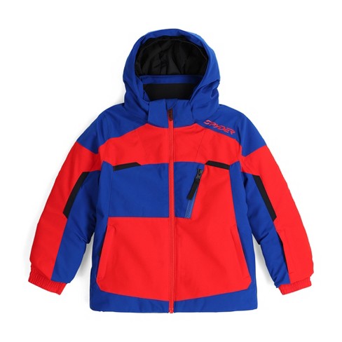 Leader Insulated Ski Jacket - Volcano Ebony (Red) - Mens | Spyder