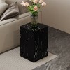Coolbibila Modern Rectangle Solid Wood MDF Coffee Table,Luxury Bedroom Living Room Coffee Side Table,Wood Corner End Table - 2 of 4