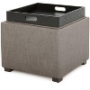 Spruce&Spring Storage Stool Ottoman - 2 of 4