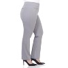 Rekucci Plus Size Comfort Knit Straight Leg Pants for Curvy Women with Tummy Control - 2 of 4