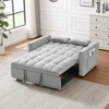 Ridstar Modern Small Double 3-in-1 Convertible Sofa Bed For Living Room-Gray - 4 of 4