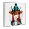 Stupell Industries Cozy Hot Chocolate Cow Framed Giclee Art - 2 of 4