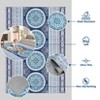 Vintage Printed Area Rugs Washable Oriental Accent Rugs, Non-Slip Traditional Floor Mat, Stain-Resistant Low Pile Indoor Carpet - 4 of 4
