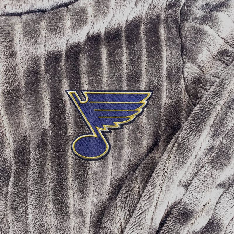 NHL St. Louis Blues Ribbed Silk Touch Robe, 2 of 4