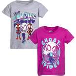 Marvel Spidey and His Amazing Friends Girls 2 Pack T-Shirts Toddler to Little Kid 