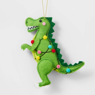 Dinosaur Christmas Tree Ornament Green - Wondershop™