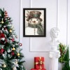 SEVOBAL Wall Art Old World Frosty Snowman Holiday Framed Decor for Living Room Seasonal Display, Black, 14"*1"*18" - 2 of 4