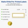 Avery® Labels, 1" x 2-5/8", Gold Beads, Matte White, 160ct - 2 of 4