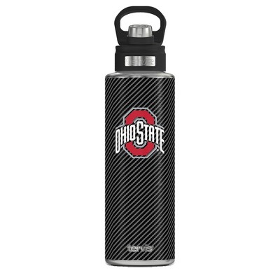 NCAA Ohio State Buckeyes Carbon Fiber Wide Mouth Water Bottle - 40oz