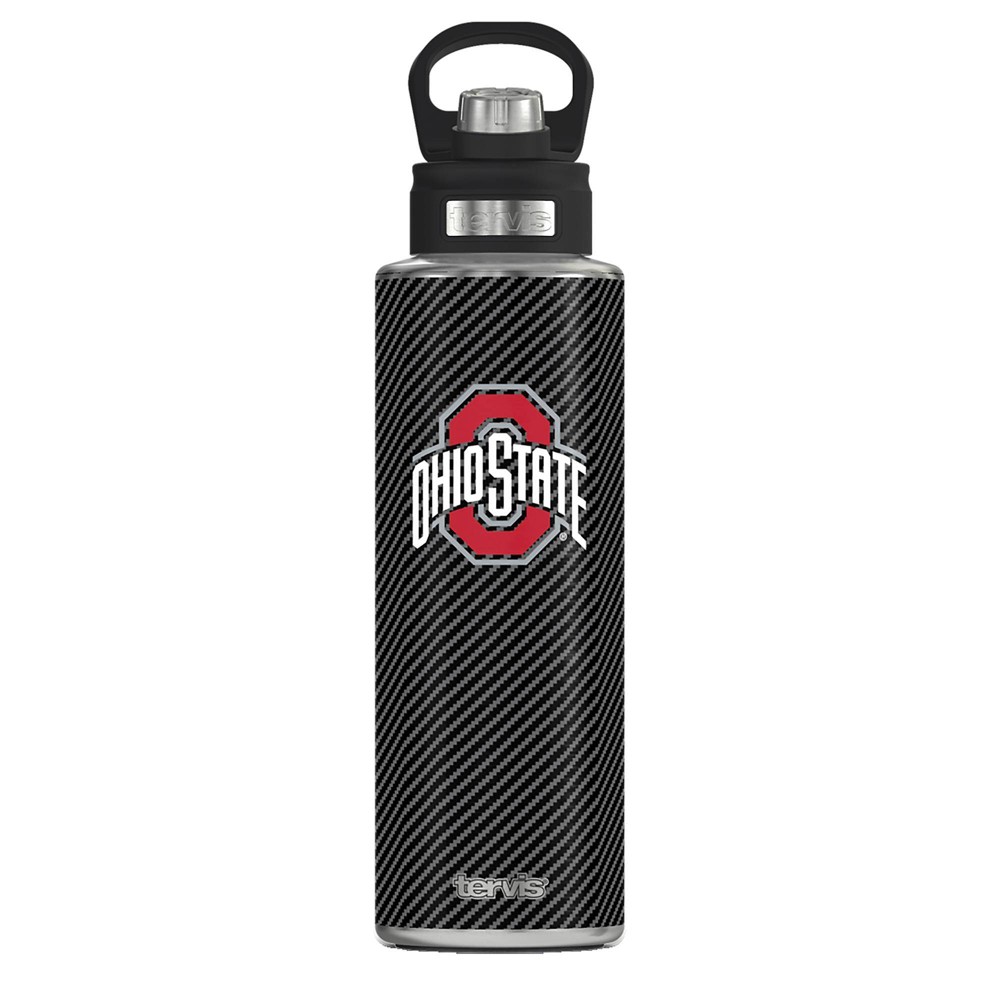 Photos - Water Bottle NCAA Ohio State Buckeyes Carbon Fiber Wide Mouth  - 40oz