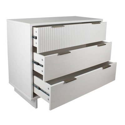 Granville Glam 41'' White Engineered Wood Horizontal Dresser
