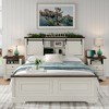 Farmhouse Sliding Barn Door Platform Bed Frame with Headboard - 4 of 4