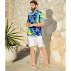LA LEELA Men's Hawaiian Shirts Short Sleeve Button Down Shirt Mens Casual Shirts Holiday Tropical Summer Party Shirts for Men Funny - 3 of 4